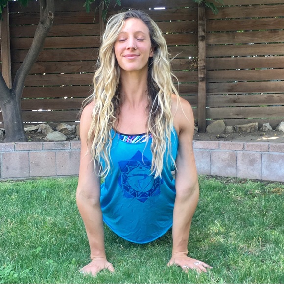 Rebel Buddha throat chakra tank top - Picture 2 of 4